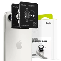 Ringke Camera Frame apsauginis stiklas 2 vnt. iPhone 16e - juoda