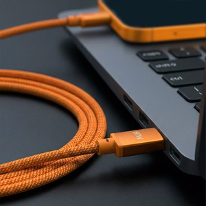 Forever Saffron laidas USB-C - USB-C 1,0 m 60W oranžinis