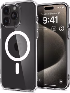 Spigen Ultra Hybrid Mag чехол с MagSafe для iPhone 15 Pro Max - белый