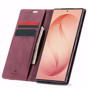 Spacecase dėklas Wallet Galaxy S26 Ultra raudonas