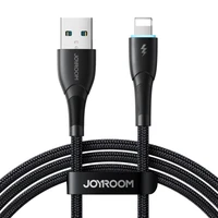 Joyroom Starry Series SA32-AL3 3A USB-A / Lightning kabelis 1 m - juodas
