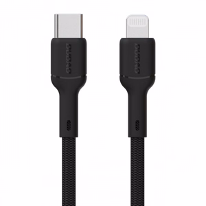 USB Laidas Dudao L9X juodas Type-C / Lightning 200cm (iki 30W)