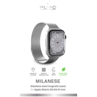Puro Milanese nerūdijančio plieno Apple Watch dirželis 38/40/41mm - sidabrinis