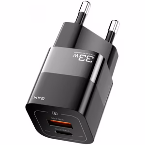 Įkroviklis Essager GaN Square juodas 33W (PD / QC3.0)