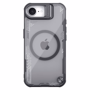 Nillkin Iceblade Prop magnetinis dėklas su stovu iPhone 16e telefonui - juodas