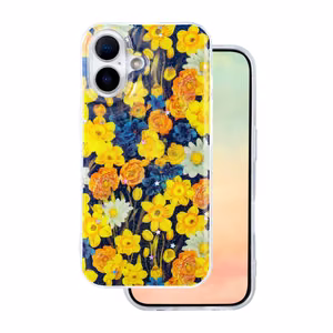 Glow Glam dėklas telefonui iPhone 17 6,3" oranžinis