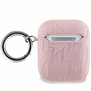 Karl Lagerfeld Monogram Karl Head dėklas AirPods 1 / 2 - rožinis