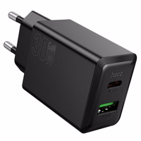 Įkroviklis Hoco N71 (1xUSB-C;1xUSB 30W) juodas