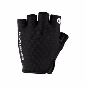 Rockbros S106BK dviratininko pirštinės, L dydis, juodos