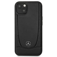 Mercedes MEHCP14MARMBK iPhone 14 Plus 6.7 "juodas / juodas kietasis dėklas odinis Urban
