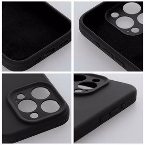 Dėklas telefonui SILICONE 2mm IPHONE 15 Pro juodas