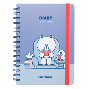Line Friends 2020/2021 metų A5 kalendorius