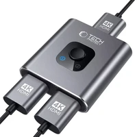 Tech-Protect HB07 HUB adapteris 2in1 HDMI 4K 60Hz - pilkas