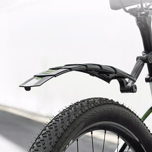 Rockbros FK-810 sulankstomų teleskopinių dviračio purvasaugių rinkinys – juodas