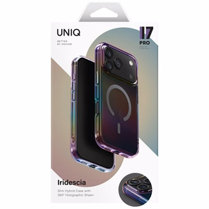Uniq Iridescia dėklas telefonui iPhone 17 Pro Magnetinis įkrovimas - įvairiaspalvis