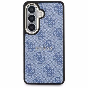 Guess dėklas 4G Embossed Ring MagSafe skirtas Samsung Galaxy S26 mėlynas