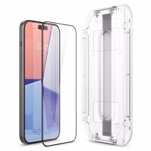 Spigen Glas.tR EZ Fit FC grūdintas stiklas iPhone 15 Plus - juodas