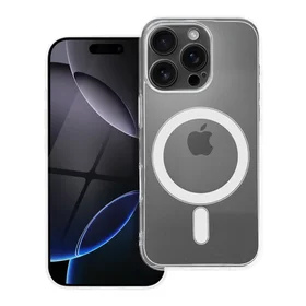 Skaidrus dėklas 2 mm IPHONE 16 Pro suderinamas su Magnetine (kameros apsauga) permatomas