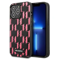 Karl Lagerfeld monogramos plokštelė iPhone 13 Pro / 13 6.1" dėklas - rožinė