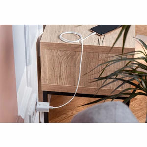 Įkroviklis Forcell + "USB-C (Type-C) to USB-C (Type-C)" (1xUSB-C 3A 25W) baltas