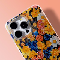 Glow Glam dėklas telefonui iPhone 14 6,1" oranžinis