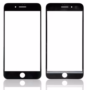 LCD stikliukas Apple iPhone 8 Plus su rėmeliu ir OCA juodas V2 ORG