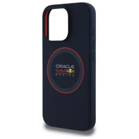 RED BULL dėklas telefonui IPHONE 15 Pro Max suderinamas su MagSafe RBHMP15X24SIILVR (Silikoninis raudonas žiedas) mėlynas