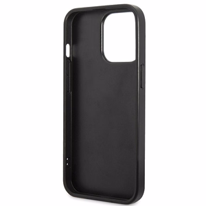 Guess Strass Metal Logo dėklas telefonui iPhone 13 Pro 6.1" - juoda