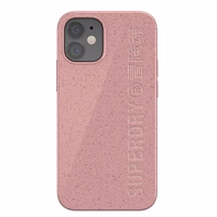 SuperDry Snap iPhone 12 mini Kompostuojamas dėklas rožinis 42620