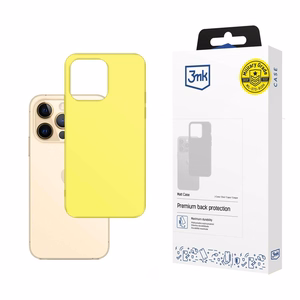 3mk Matt Case dėklas iPhone 13 Pro - geltonas