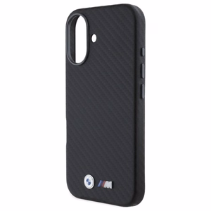 BMW Carbon Wrapped Metal Dėklas telefonui Apple iPhone 16 - juodas