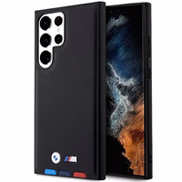 BMW BMHCS23L22PTDK S23 Ultra S918 juodas/juodas odinis dėklas Trispalvis