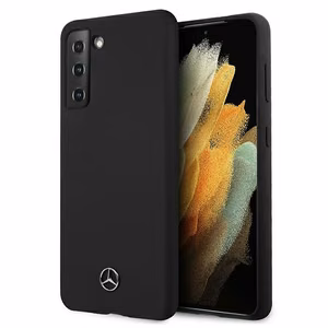 Dėklas telefonui Mercedes Silikoninis Line dėklas Samsung Galaxy S21+ juodas