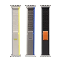 DUX DUCIS dirželis YJ nailoninis Apple Watch 42 / 44 / 45 / 49 mm juodas pilkas