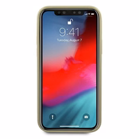 Guess GUHCP12LIGLGO iPhone 12 Pro Max 6.7" auksinis/auksinis kietas dėklas Iridescent