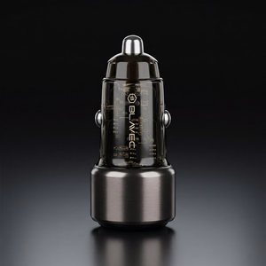 Blavec Automobilinis įkroviklis BS-05B Nitro - USB + Type C - QC 3.0 18W PD 65W (CCBS05BN-UCB) juodas