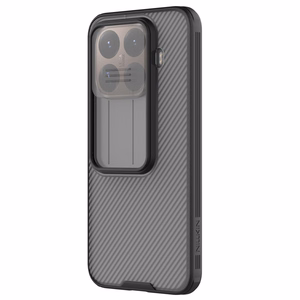 Nillkin CamShield Pro dėklas, skirtas Xiaomi 15T Pro, skaidrus juodas
