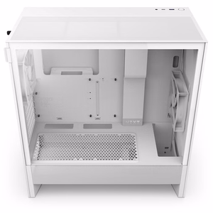 Kompiuterio korpusas NZXT H5 Flow baltas Mid Tower ATX skaidrus skydelis