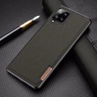 Dux Ducis Fino dėklas padengtas nailono medžiaga Samsung Galaxy A42 5G žalias