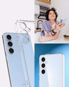 JM ANTI-BACTERIA TPU dėklas Galaxy S24 FE skaidrus