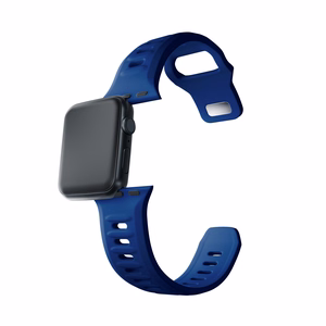 42/44/45/46/49 mm Blue (big) - 3mk Silicone Watch Strap for Apple