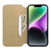 DUAL POCKET knygos tipo dėklas telefonui XIAOMI Redmi Note 13 Pro 5G auksinis