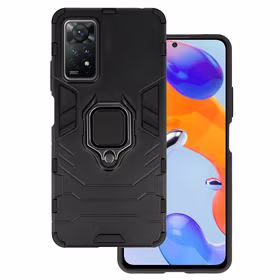Dėklas telefonui Ring Armor XIAOMI REDMI NOTE 11 PRO/NOTE 11 PRO 5G juodas