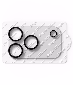 Ringke Camera Full Cover apsauginis grūdintas stiklas kamerai, 2 vnt. komplektas, skirtas iPhone 18 Pro, juodas