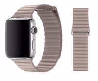 Originali Apple odinė Loop apyrankė 44/45/46MM MQVN2ZM/A SIZE M SMOKE GREY originali plomba