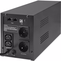 Qoltec 53770 nepertraukiamo maitinimo resursai (UPS) „Line-Interactive“ 1,5 kVA 900 W 2 AC išvestis(ys / čių)