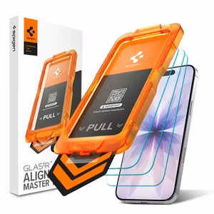 Spigen Glas.tR AlignMaster Slim 3 grūdintų apsauginių ekrano stiklų rinkinys, skirtas iPhone 17