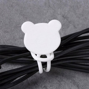 Silicone cable reel - black