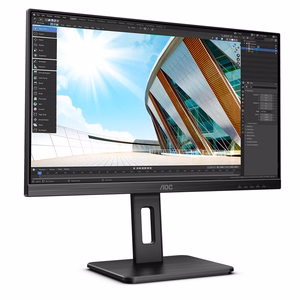AOC Q24P2Q LED ekranas 60.5 cm (23.8") 2560 x 1440 pikselių Quad HD juodas