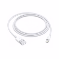 APPLE laidas USB MD818ZM / A IPHONE LIGHTING 8-PIN 1M baltas be dėžutės be krašto